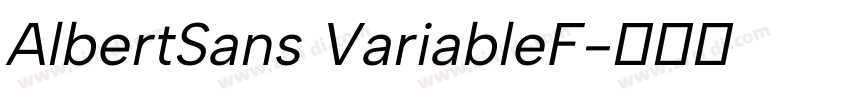 AlbertSans VariableF字体转换